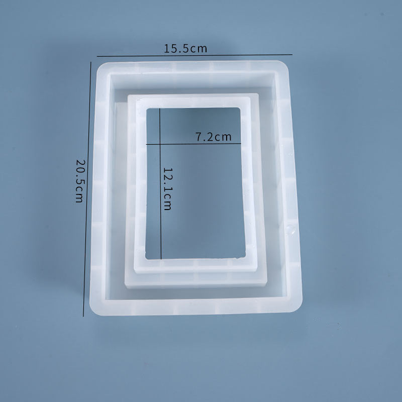 Crystal Epoxy Photo Frame Rectangular Silicone Mould
