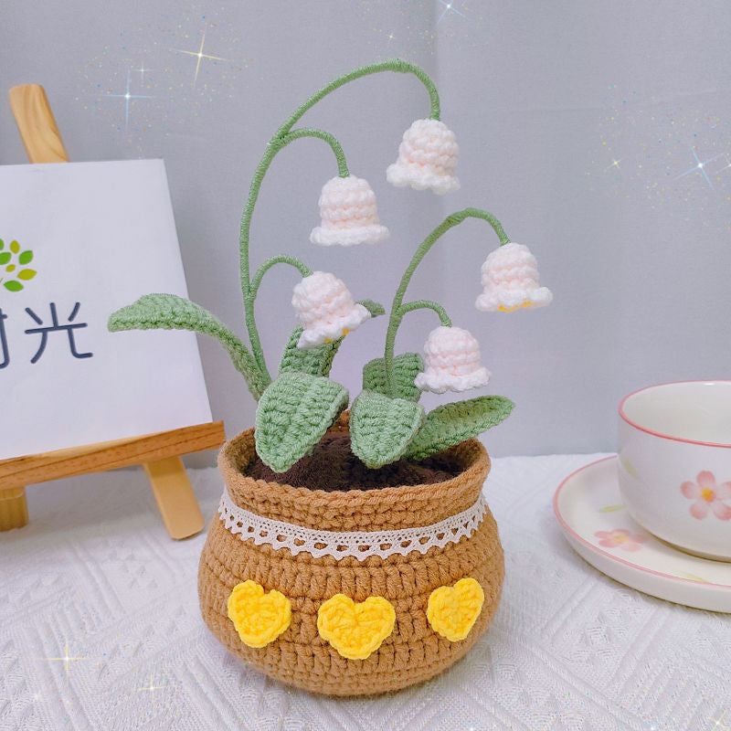 DIY Flower Bouquet Crocheted Material Package