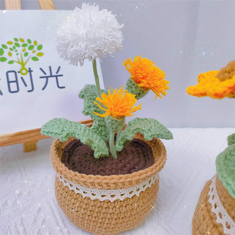DIY Flower Bouquet Crocheted Material Package