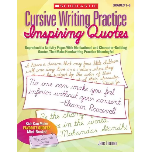 Cursive Writing Practice: Inspiring Quotes