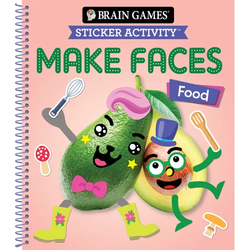 Brain Games - Sticker Activity - Make Faces: Food (Age 3 Years and Up): Volume 2