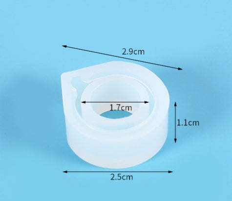 DIY Crystal Epoxy Mould Ring Set