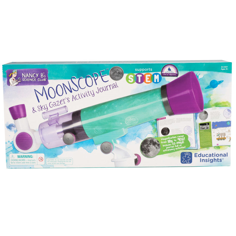 NANCY B SCIENCE CLUB MOONSCOPE & SKY GAZERS ACTIVITY JOURNAL SCIENCE KIT