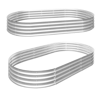 2Pcs 8x4x1ft Raised Garden Bed Kit