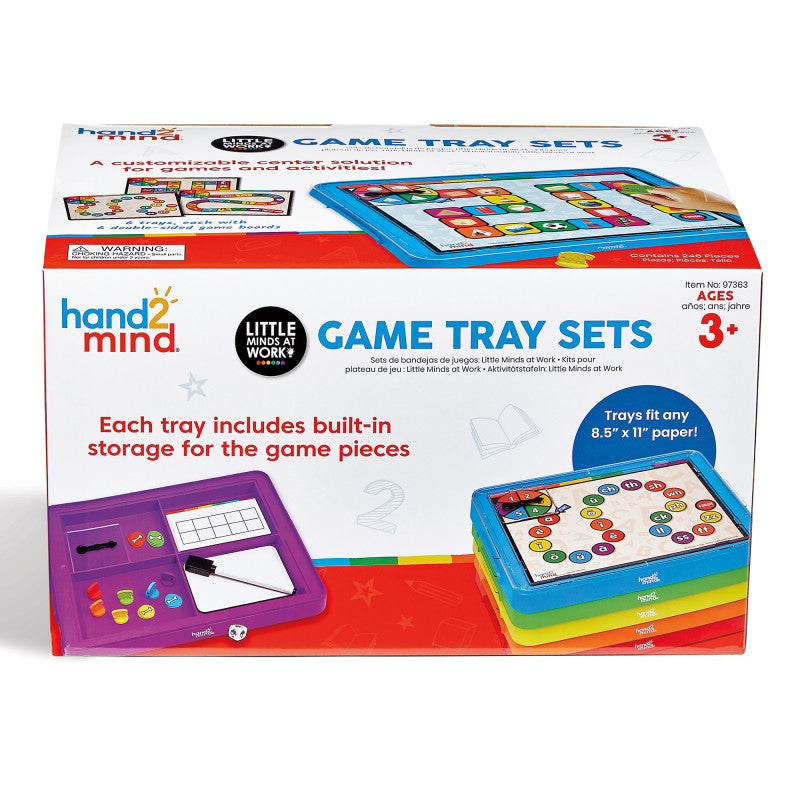 READING & MATH GAME TRAY SET LITTLE MINDS AT WORK