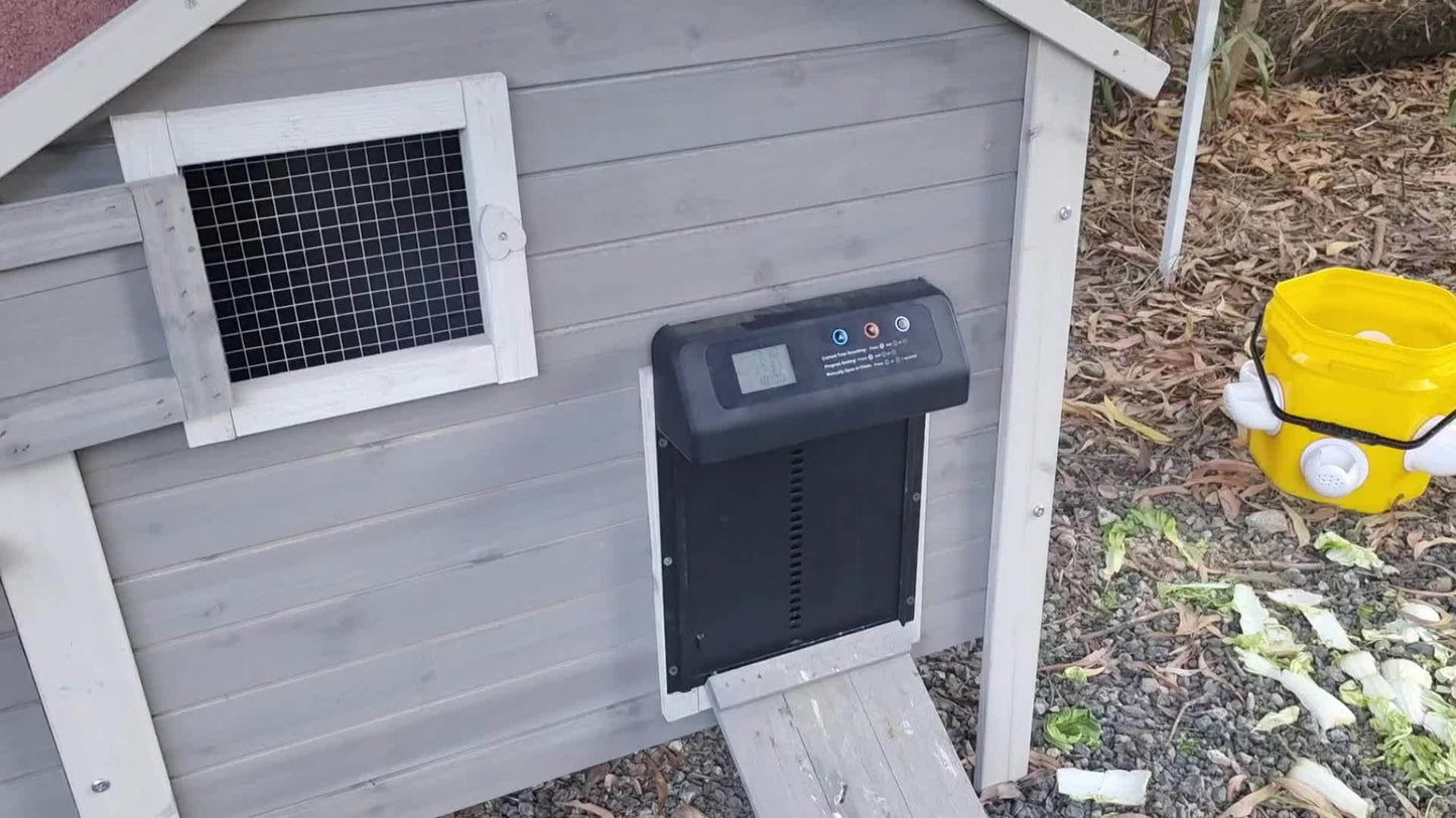 Automatic Chicken Coop Door Opener with Smart Timer and LCD Display