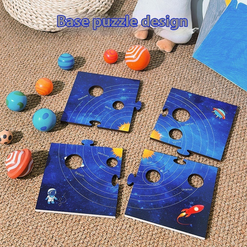 Montessori Solar System Eight Planets 3D Puzzle Model