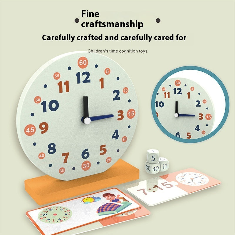 Montessori Wooden Children's Multifunctional Perception Clock