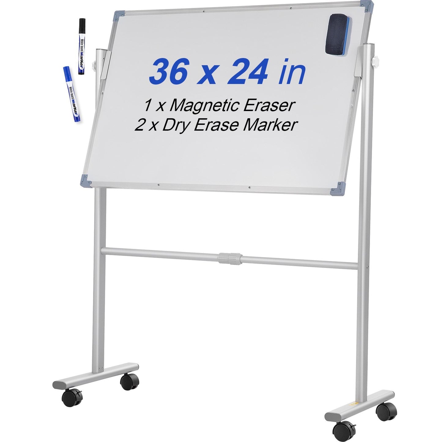 Mobile Magnetic Whiteboard, 36 X 24