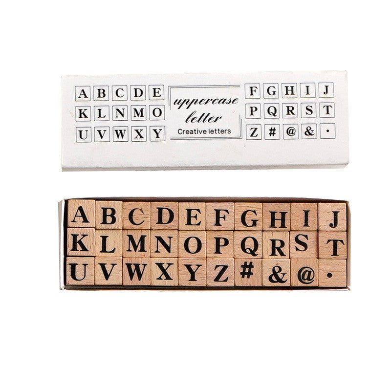 Small Wood Stamp With Date And Number Art Kit