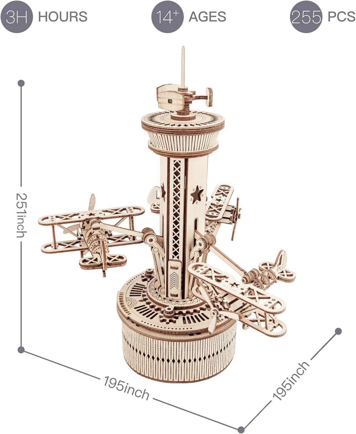 STEM Self-Assembly Building Kit Airplane- Control Tower