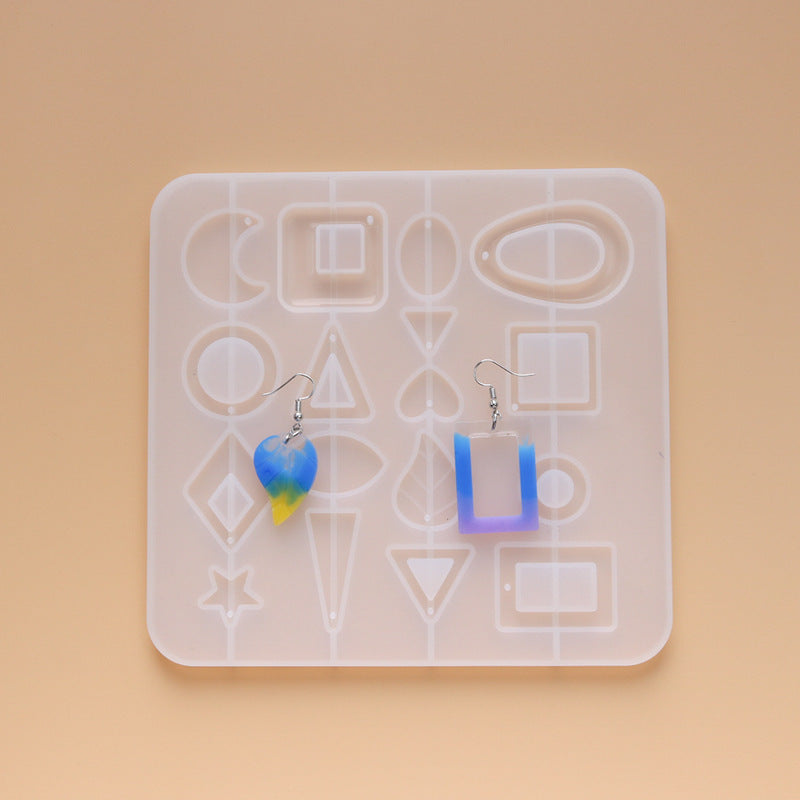 Crystal Epoxy Earrings Ear Pendant Mould