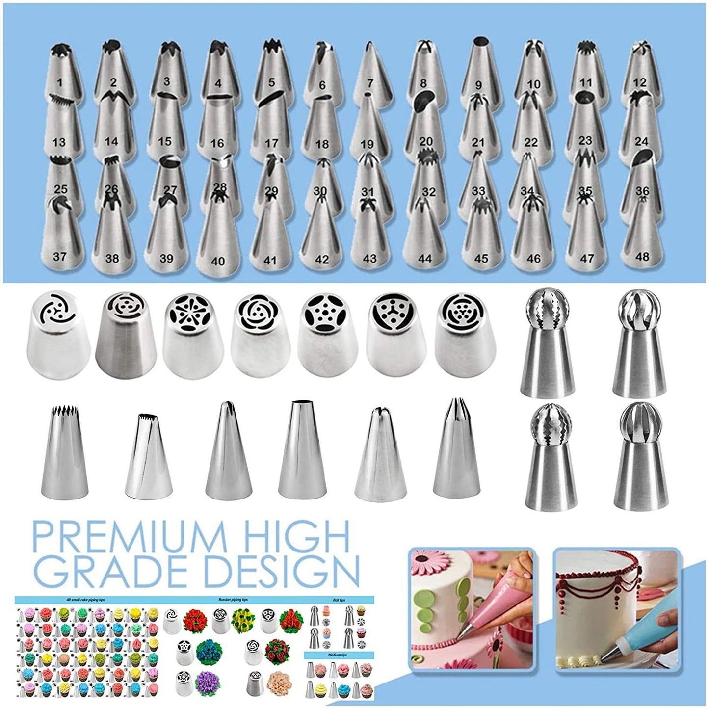 Baking Set Apron With Three-layer Storage Folding Set