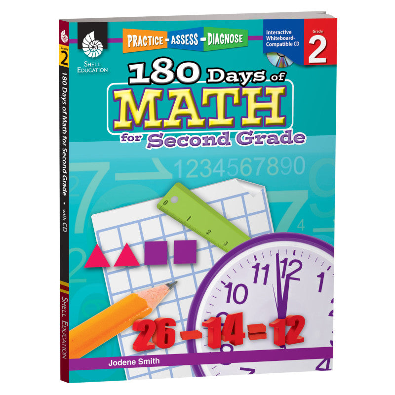 180 DAYS OF MATH GR 2 BOOK