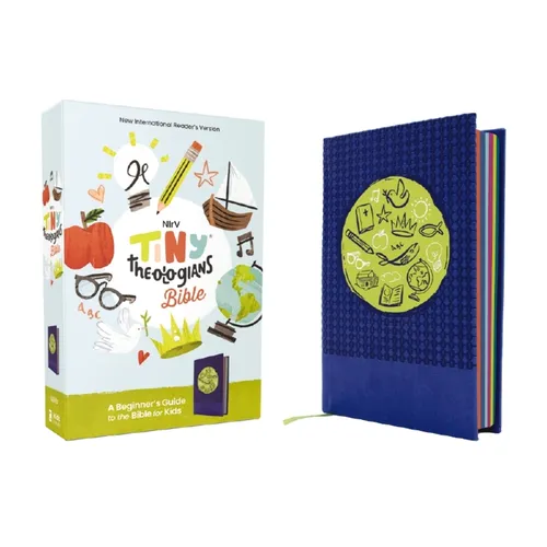 Nirv, Tiny Theologians Bible, Leathersoft Over Board, Blue, Comfort Print: A Beginner's Guide to the Bible - For Kids