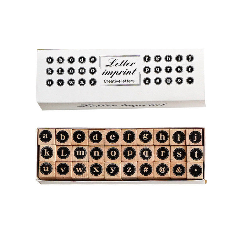 Small Wood Stamp With Date And Number Art Kit