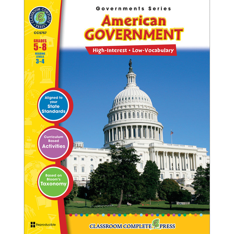 AMERICAN GOVERNMENT GOVERNMENTS SERIES HISTORY BOOK