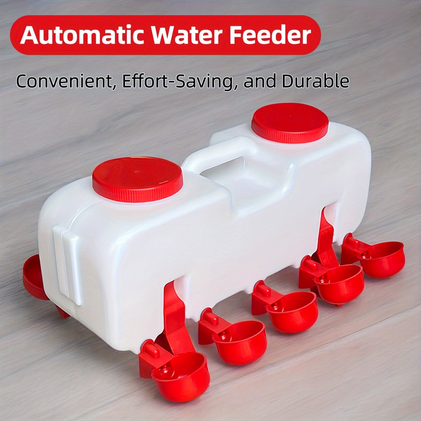 Automatic Plastic Poultry Water Feeder - 1pc, Automatic Water Dispenser for Chicken Coop