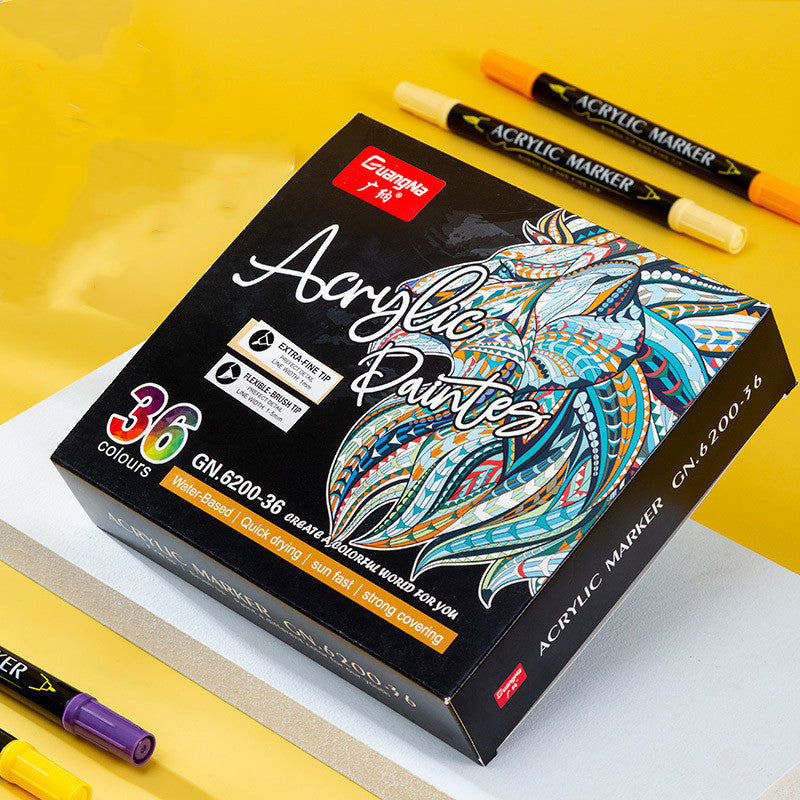 Double-ended Colorful Acrylic Marker set