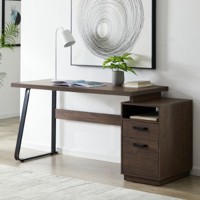 Home Office Computer Desk With Drawers Hanging Letter-size Files