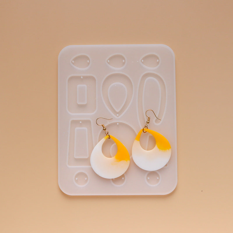 Crystal Epoxy Earrings Ear Pendant Mould