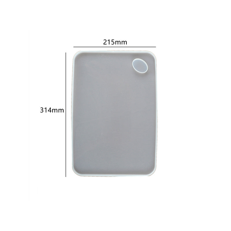 Crystal Epoxy Silicone Mold Tray Handmade Mirror Table