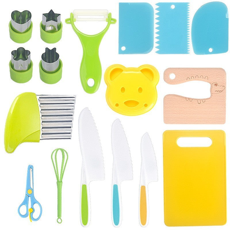Children's Plastic Knife Kitchen cooking Kit