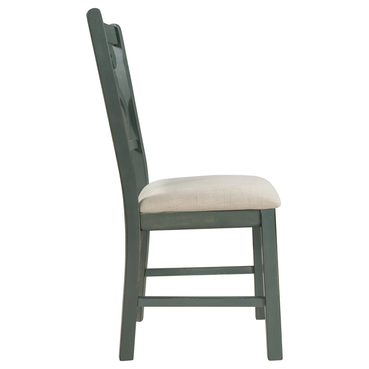 5-Piece Table Set With Fabric Chairs