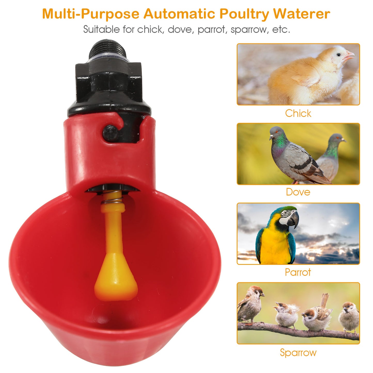 20 Pack Chicken Waterer Automatic Poultry Waterer