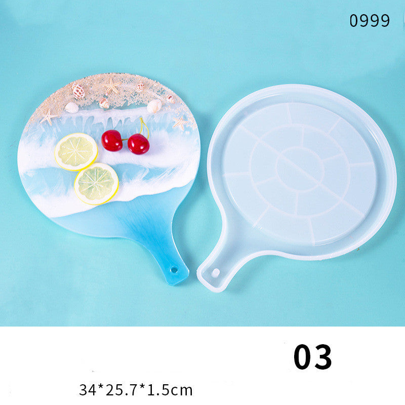 Crystal Epoxy Special-shaped Fruit Plate Storage Tray Mould