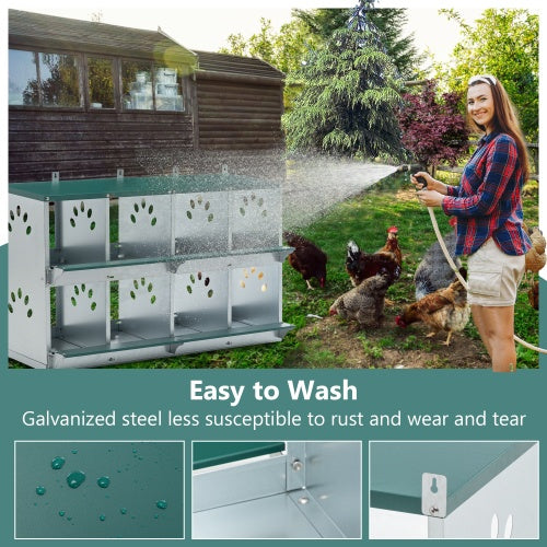 8 Compartment Chicken Nesting Boxes