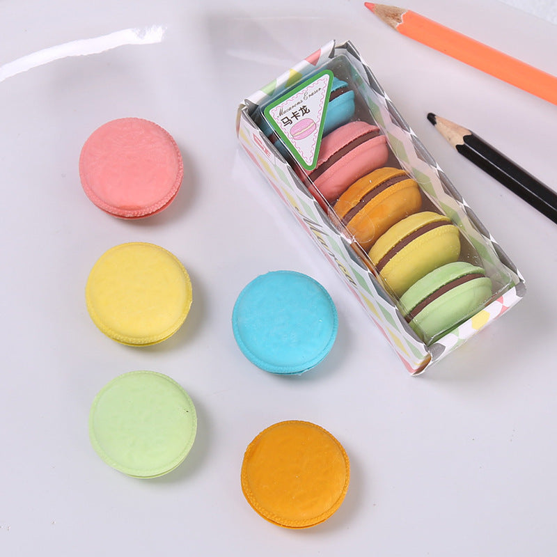 creative macaron eraser