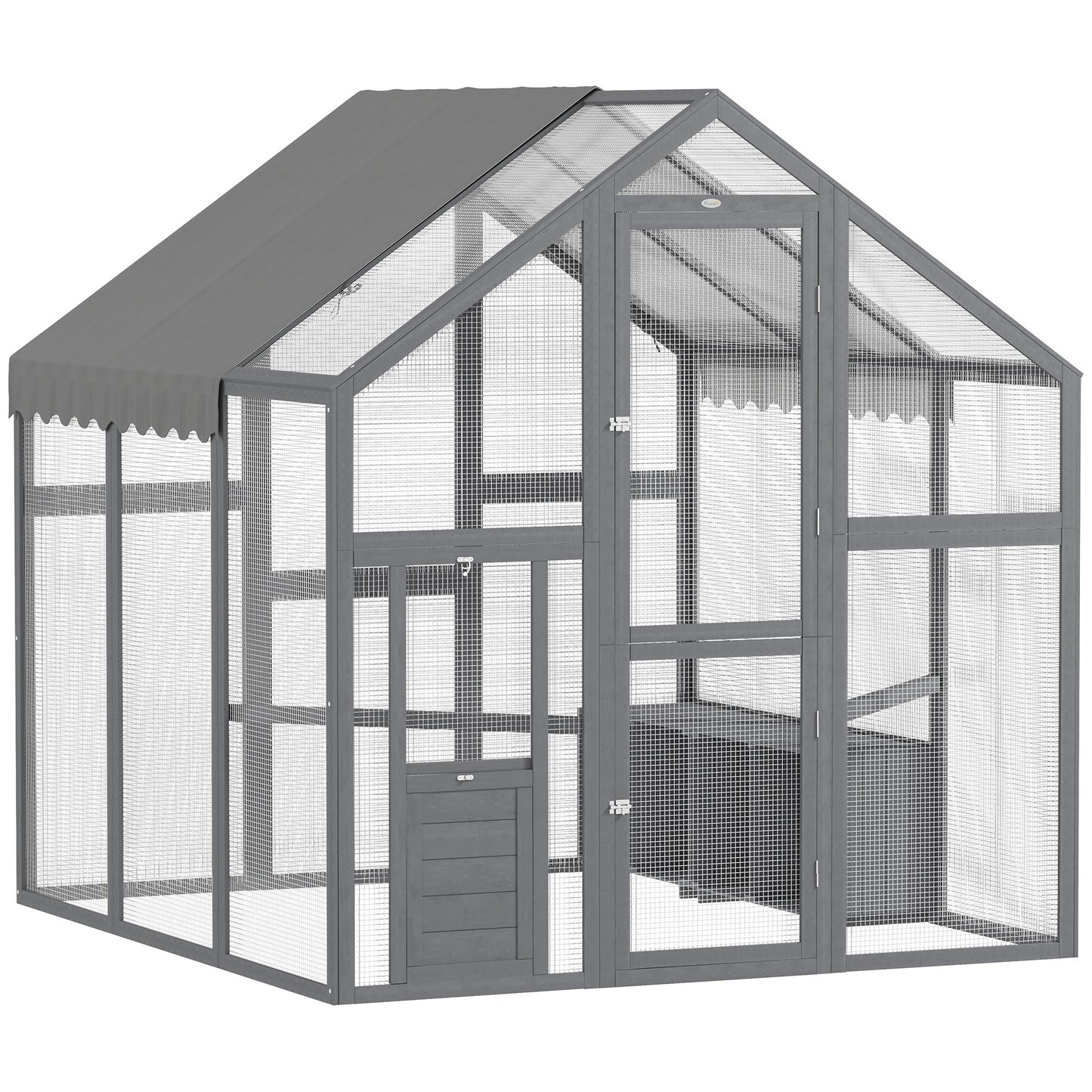 Large Wooden Chicken Run With Waterproof & Anti-UV Cover