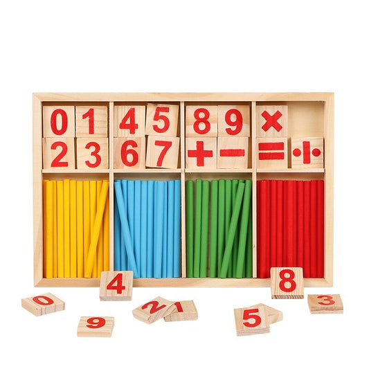 Wooden education math manipulatives