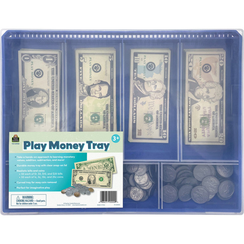 PLAY MONEY TRAY MATH MANIPULATIVE