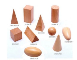 Montessori geometric three-dimensional Shapes