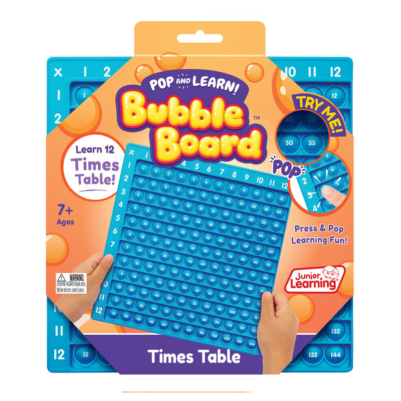 TIMES TABLE POP & LEARN BUBBLE BORD MANIPULATIVE