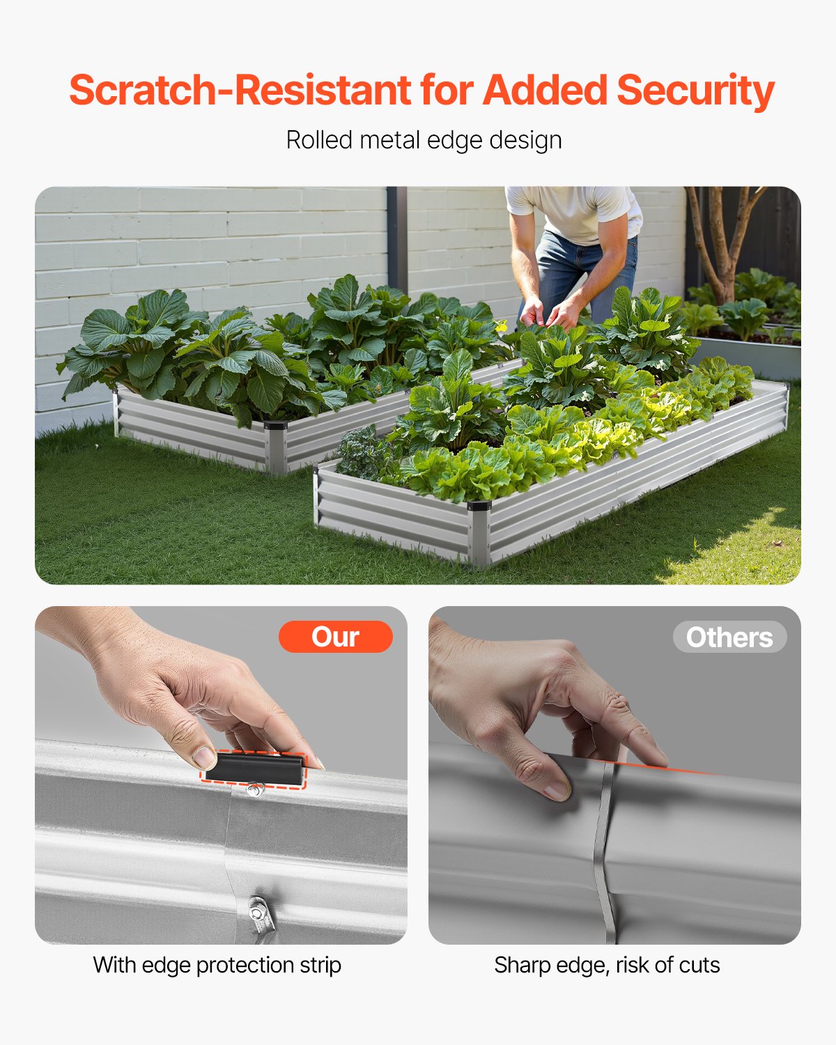 Metal Raised Garden Bed, 12 X 4 X 1 Ft