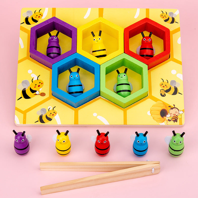 Montessori Learning aid clip bee