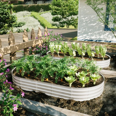 2Pcs 8x4x1ft Raised Garden Bed Kit