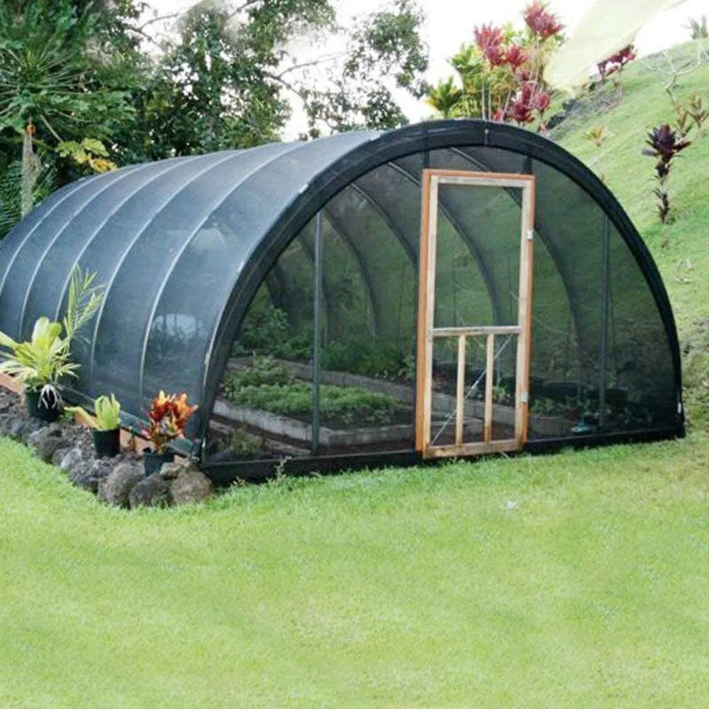 Shade Cloth Black Sunblock Fabric With Grommets UV Resistant For Garden Plants Cover