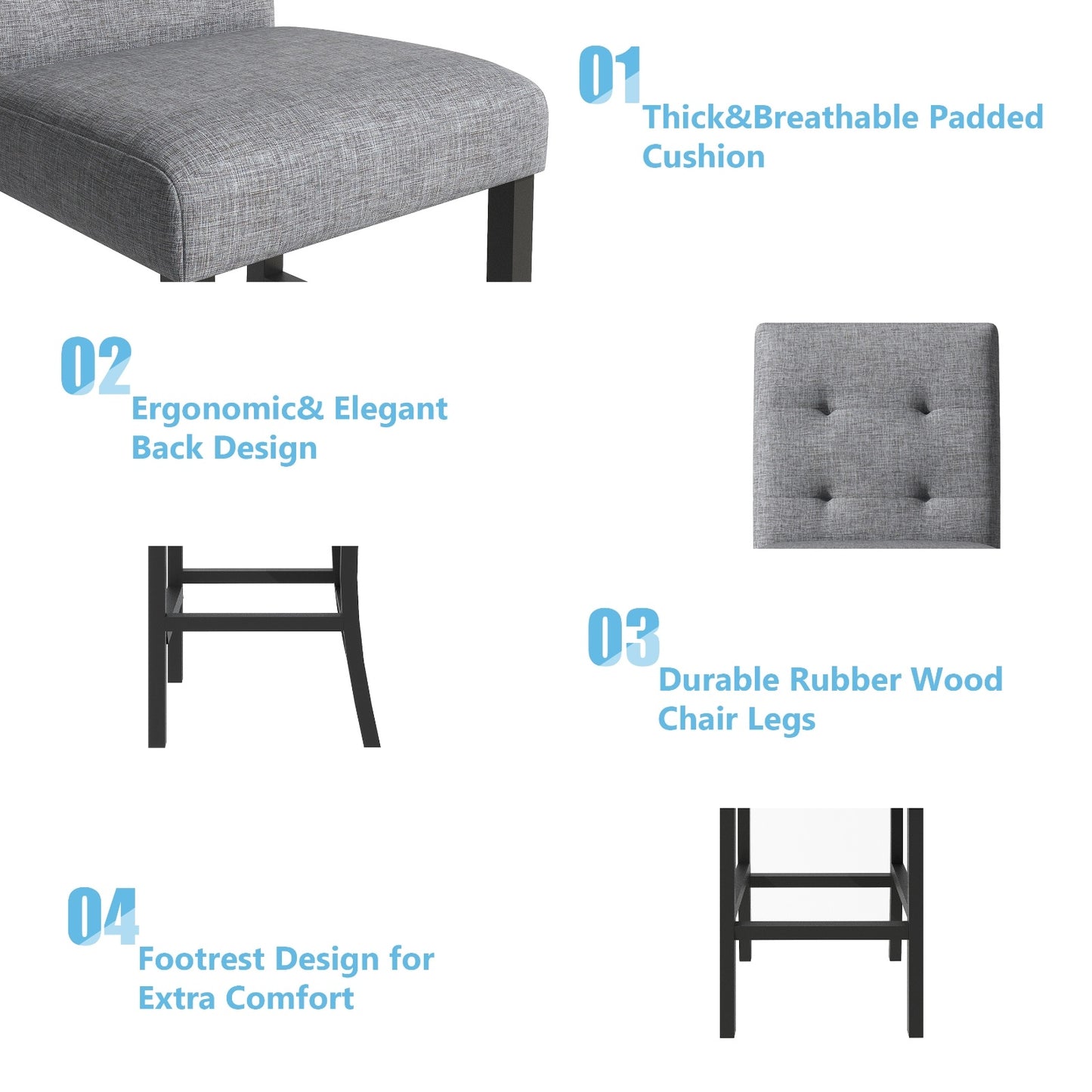 5-Piece Counter Height Table Set