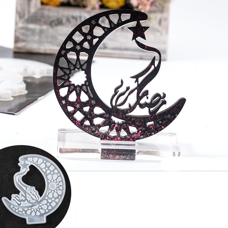 Home Fashion DIY Crystal Epoxy Moon Mould