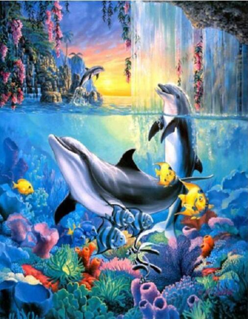 Diamond Painting - Dolphine