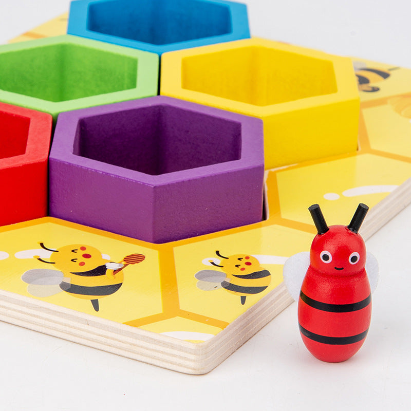 Montessori Learning aid clip bee