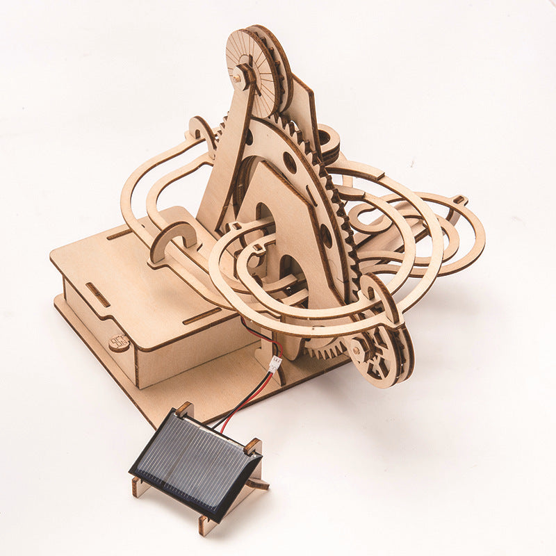 Solar-powered Wooden Puzzles STEM Kit