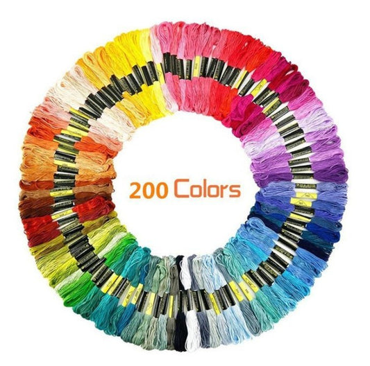 200 Color Cross Stitch Thread
