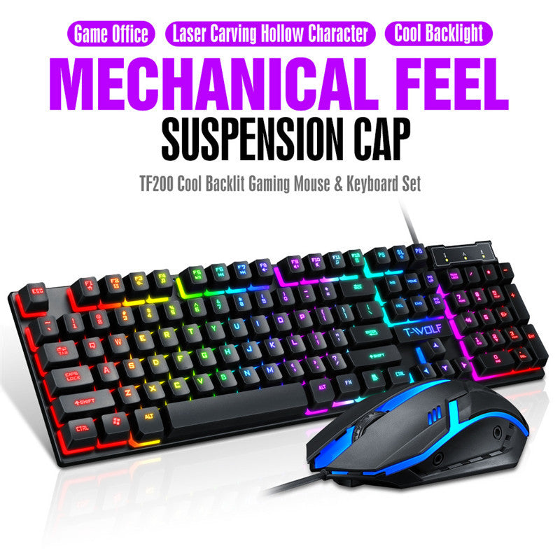 Wired Keyboard And Mouse Set