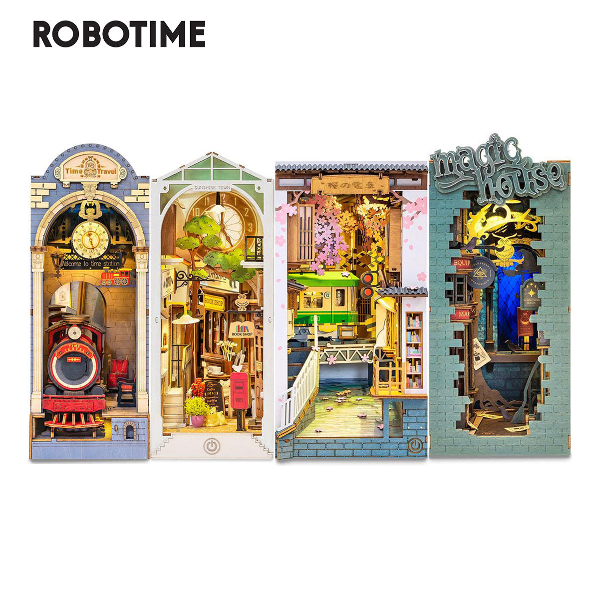 Robotime Rolife Book Nooks Series Stories In Books
