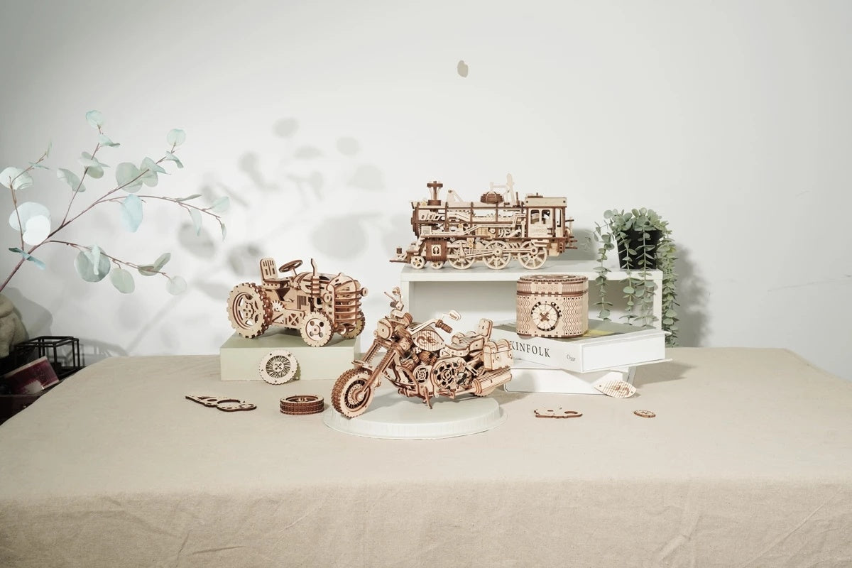 Motorcycle Wooden Puzzle STEM Kit
